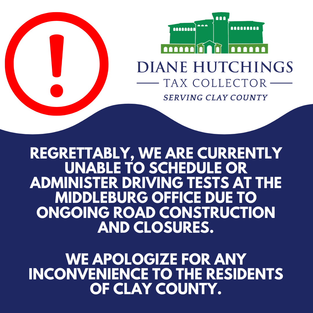 No driving test at middleburg office.